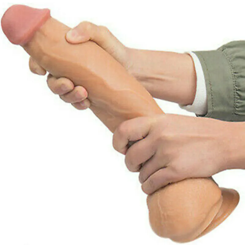 12 Inch Huge Dildo Powerful Suction Base Dong Soft Penis Toy