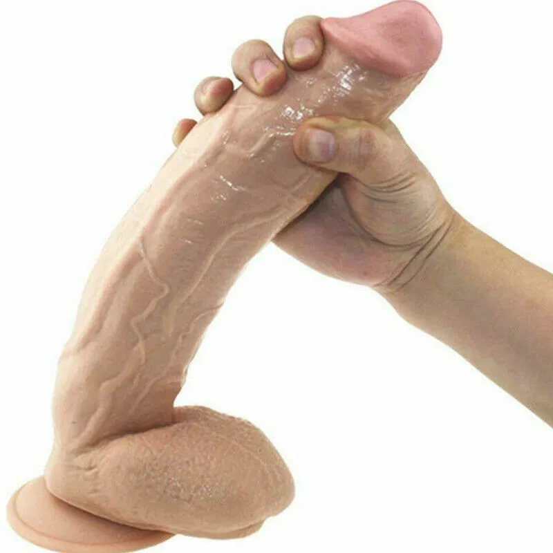 12 Inch Huge Dildo Powerful Suction Base Dong Soft Penis Toy