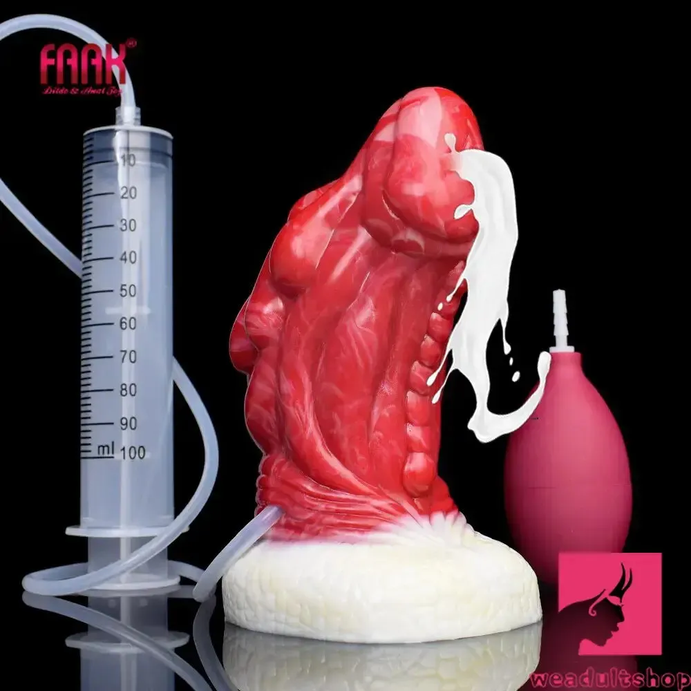 6.5in Fantasy Monster Silicone Soft Dragon Ejaculating Men Dildo