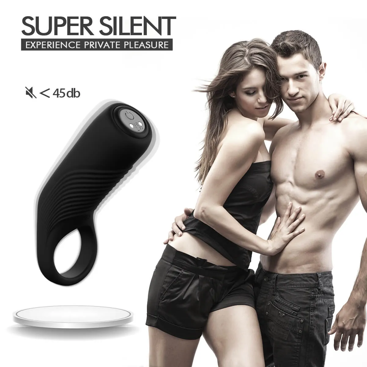 9 kinds Strong Vibrating Penis Ring Elastic Cock Massage Tool