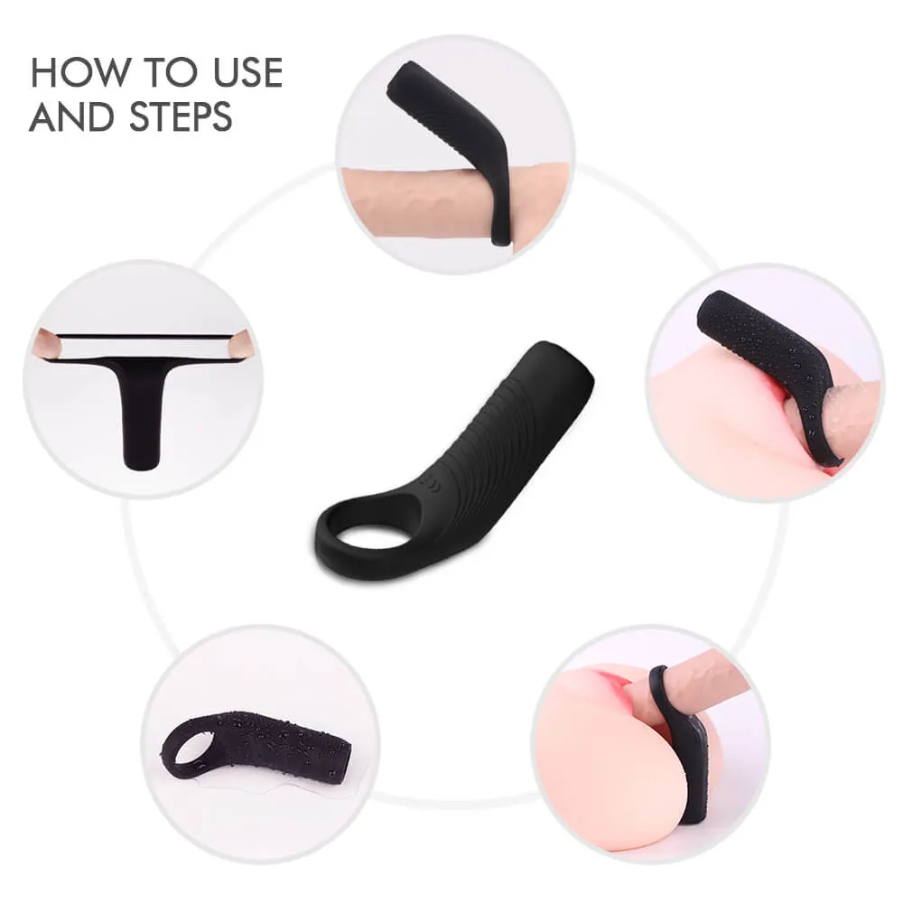 9 kinds Strong Vibrating Penis Ring Elastic Cock Massage Tool