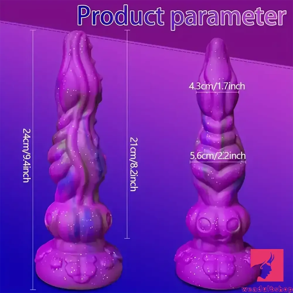 9.4in Soft Liquid Silicone Big Alien Dildo For Sex Orgasm Adult Toy