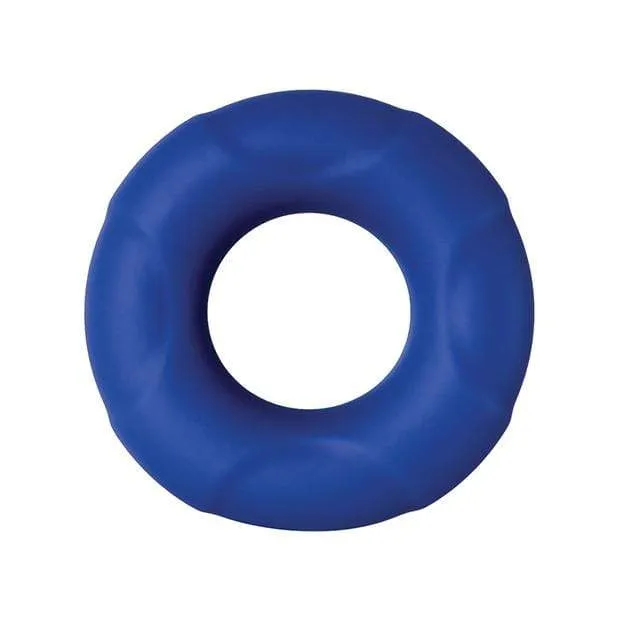 Adam & Eve - Big Man Silicone Cock Ring (Blue)
