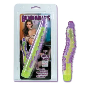 Bendables Vertebrae Vibrators - Nubby Swirl