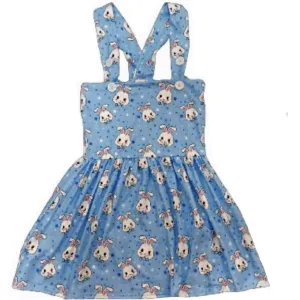 Blue Baby Bunny Suspender Skirt Dress