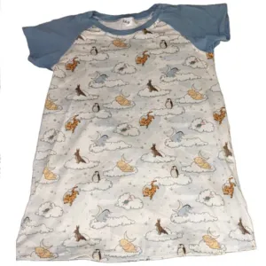 Blue Good Night Bear Pajamas Shirt