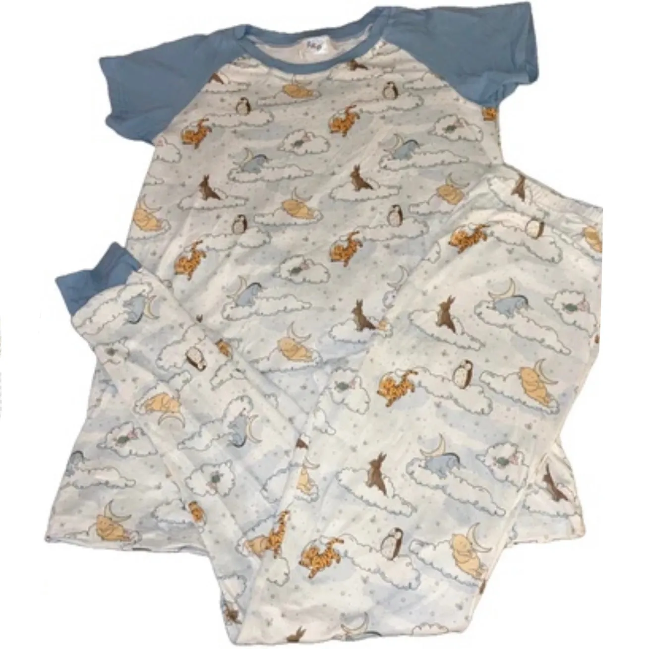 Blue Good Night Bear Pajamas Shirt