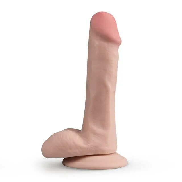 Blush Dr. Skin Plus 6 Inch Posable Dildo With Balls