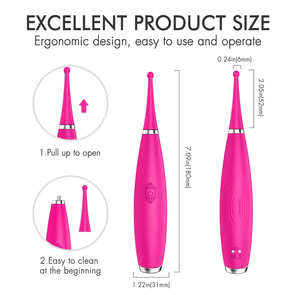 Breasts Clitoris Stimulation 9 Modes Removable Vibrator