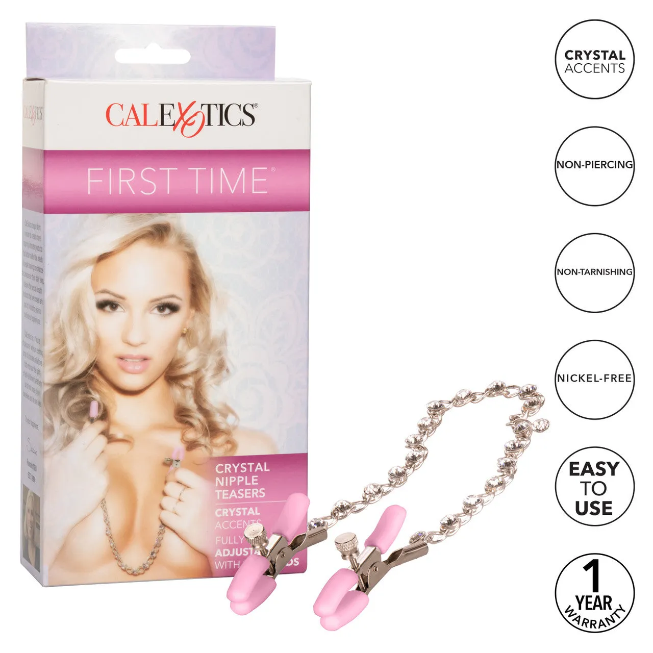 Calexotics First Time Crystal Nipple Teasers Clamps