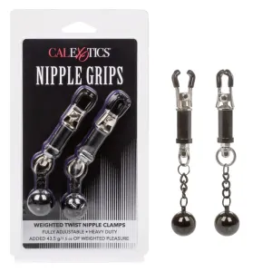 Calexotics Nipple Grips Weighted Twist Nipple Clamps