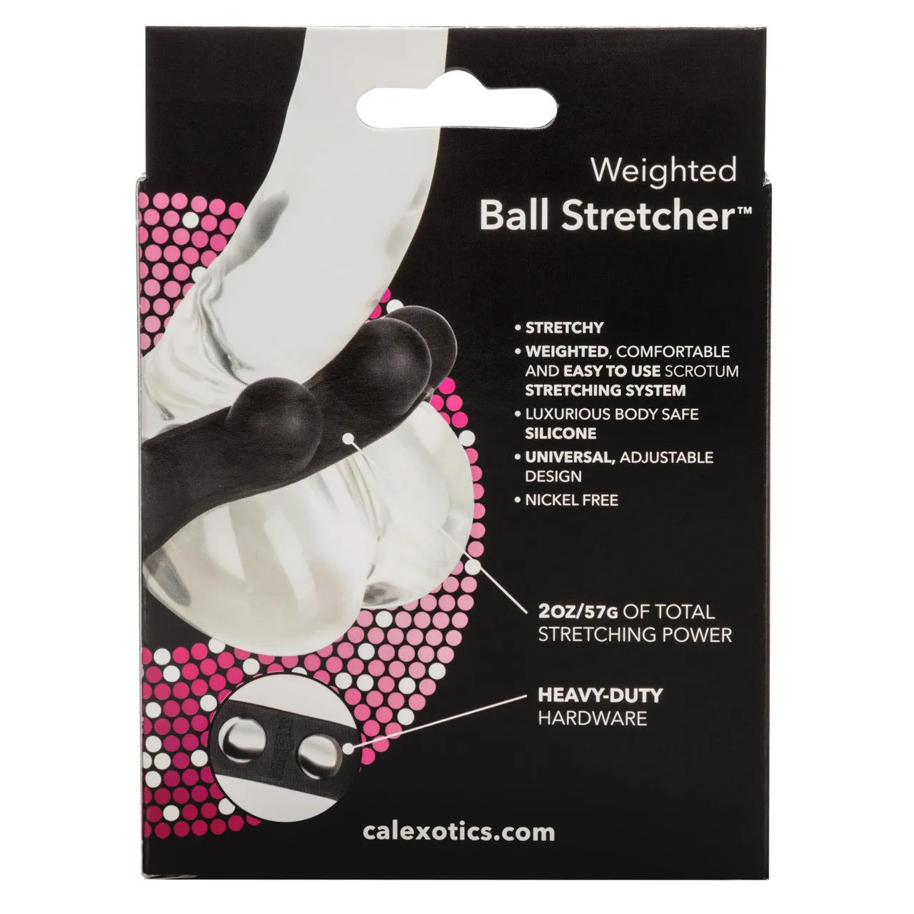 Calexotics Silicone Weighted Ball Stretcher Penis Ring