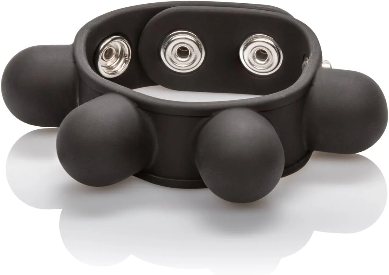 Calexotics Silicone Weighted Ball Stretcher Penis Ring