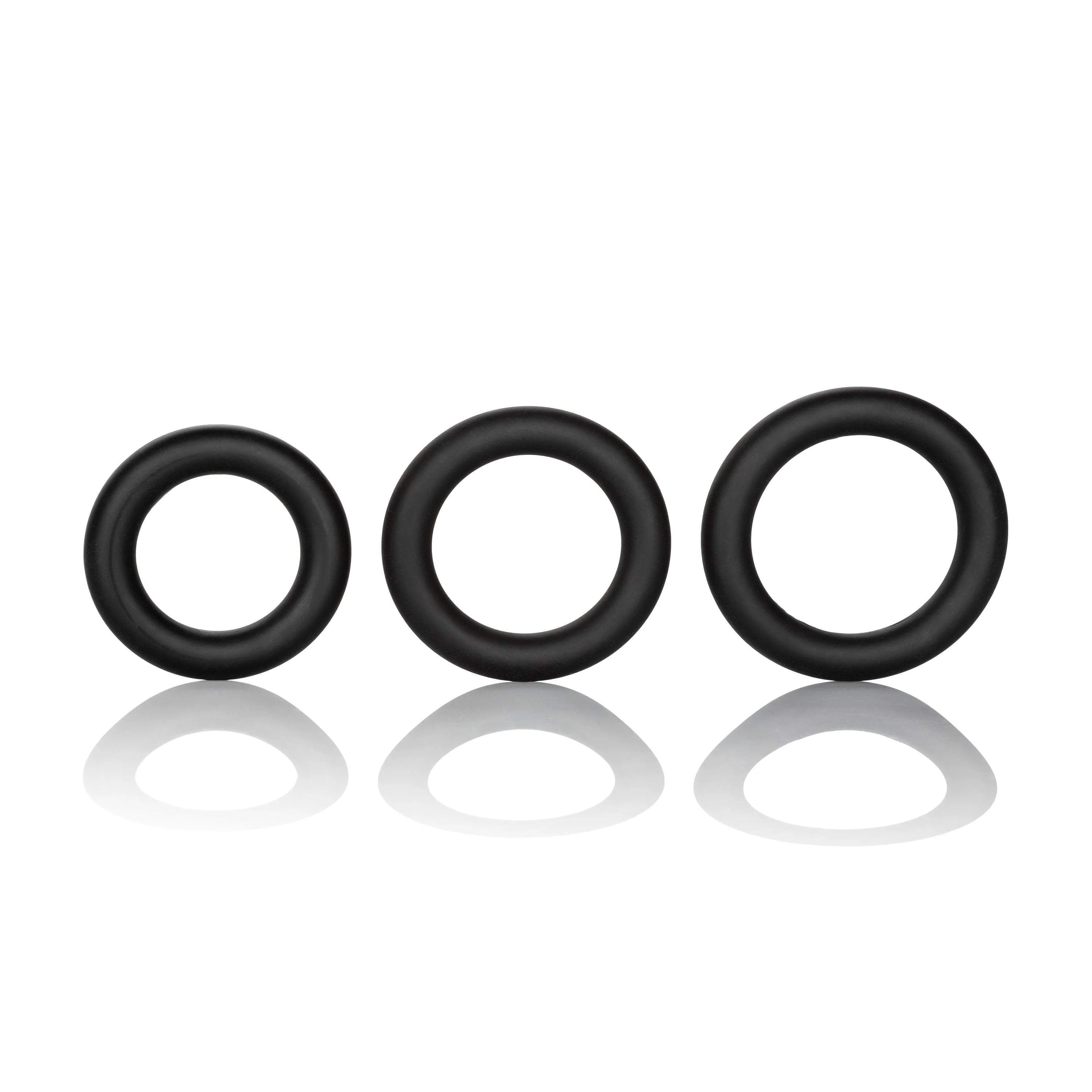 California Exotics - Dr. Joel Kaplan Silicone Support Cock Rings (Black)
