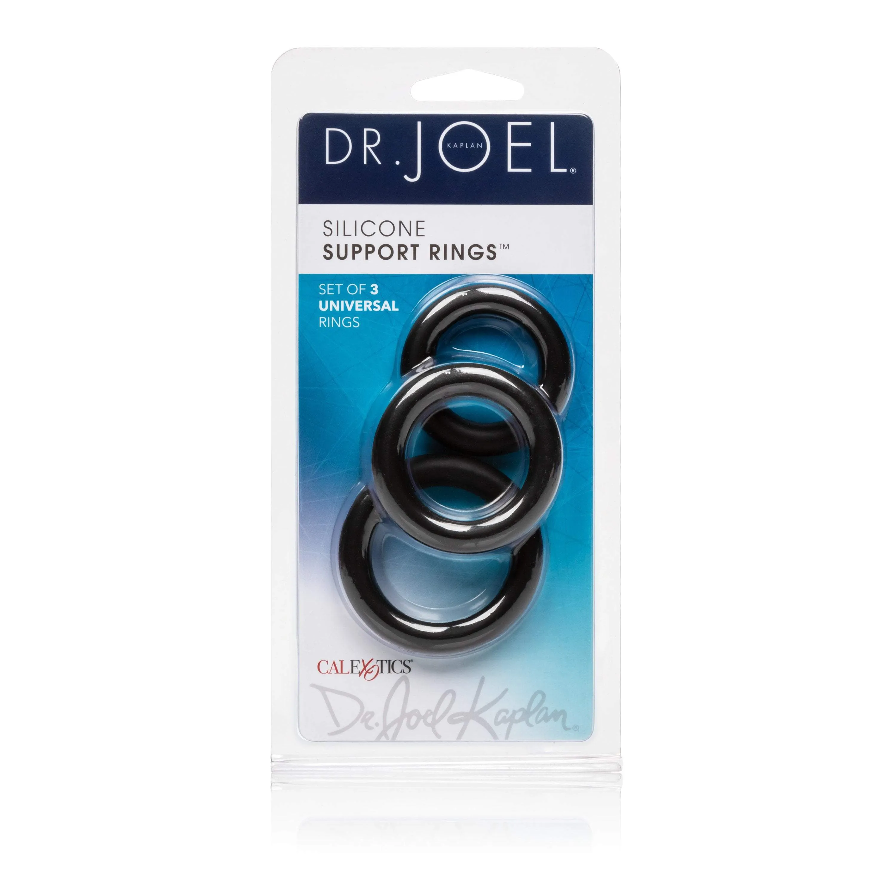 California Exotics - Dr. Joel Kaplan Silicone Support Cock Rings (Black)