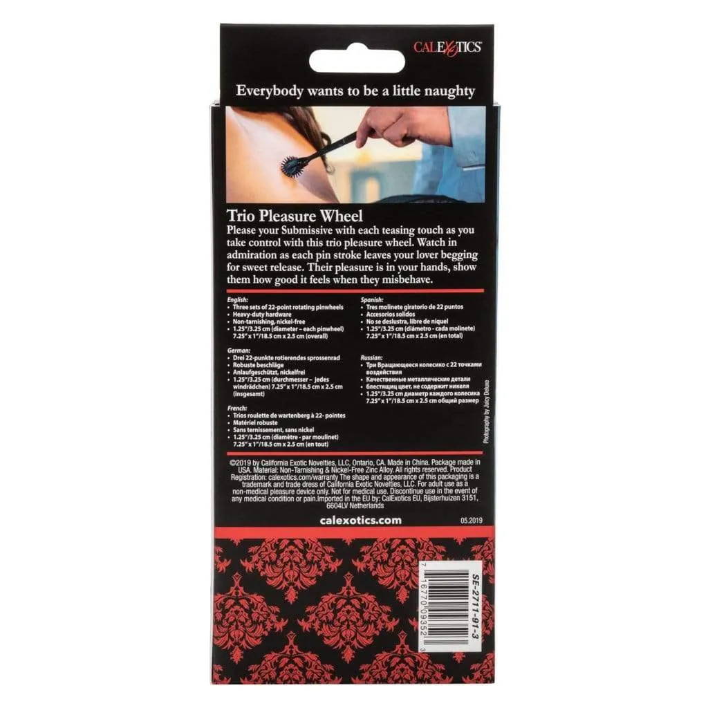California Exotics - Scandal Trio BDSM Pleasure Wheel (Black)