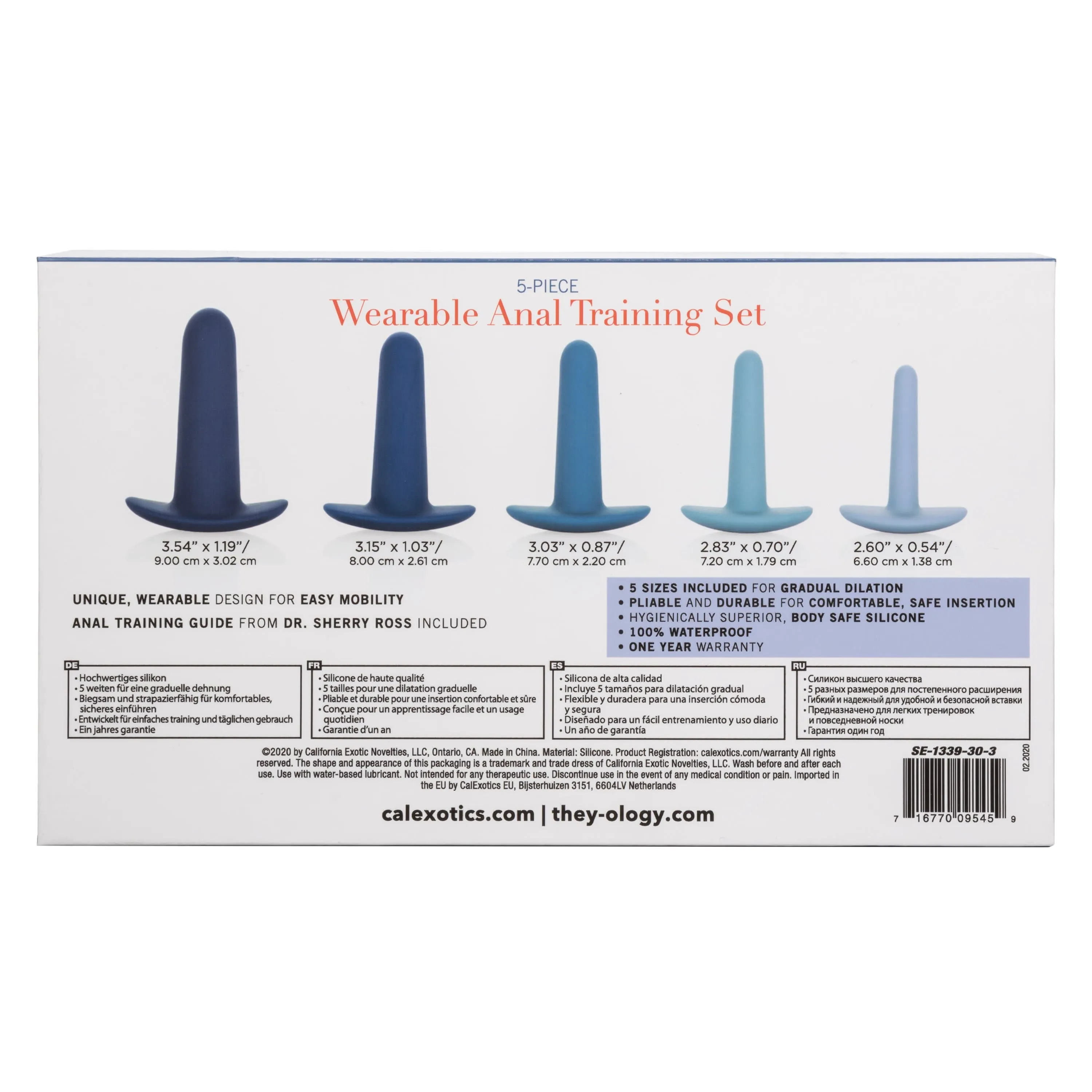 California Exotics - Theyology 5 Piece Wearable Anal Training Set (Multi Colour)