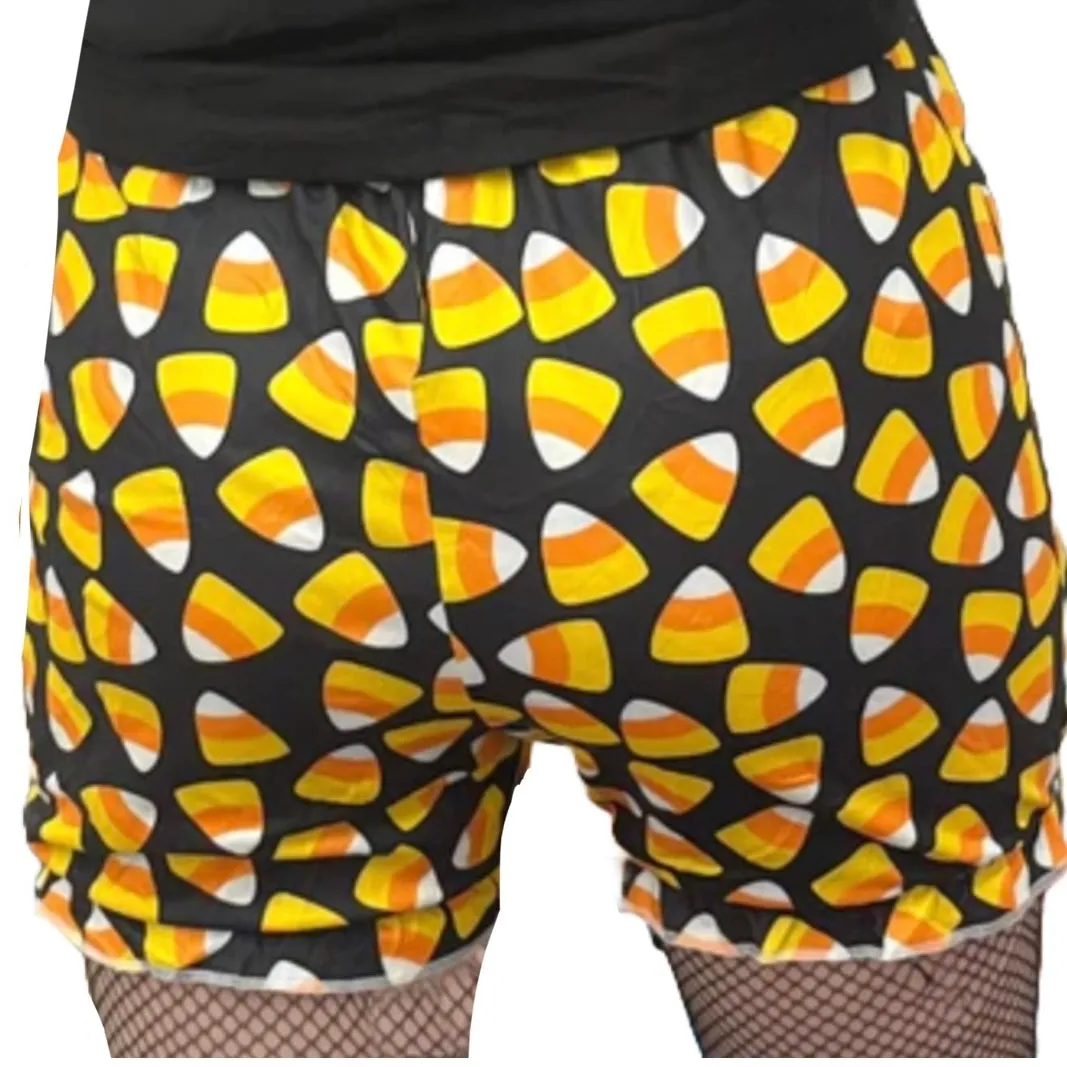 Candy Corn Halloween Bloomer Shorts