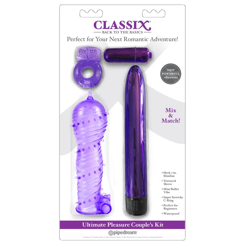 Classix 4-Piece Ultimate Pleasure Couple's Kit Purple