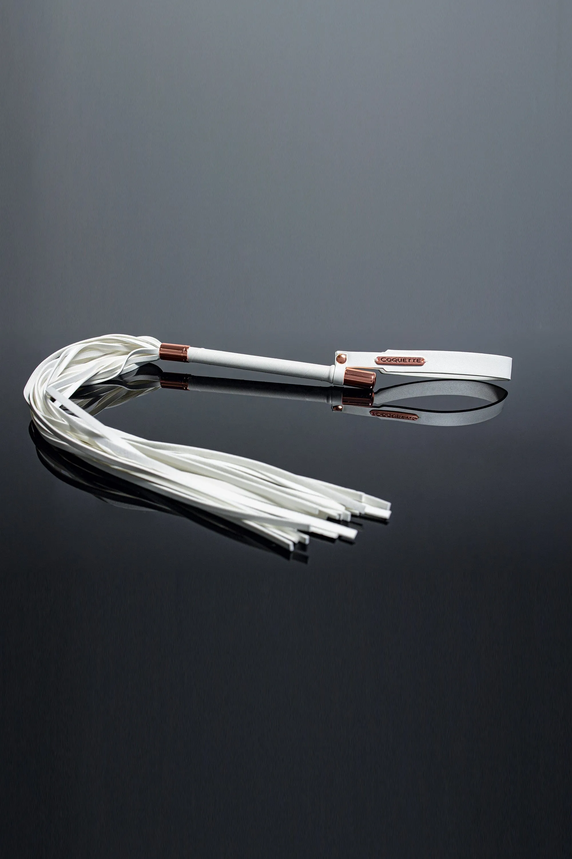 Coquette Vegan Leather White Whip