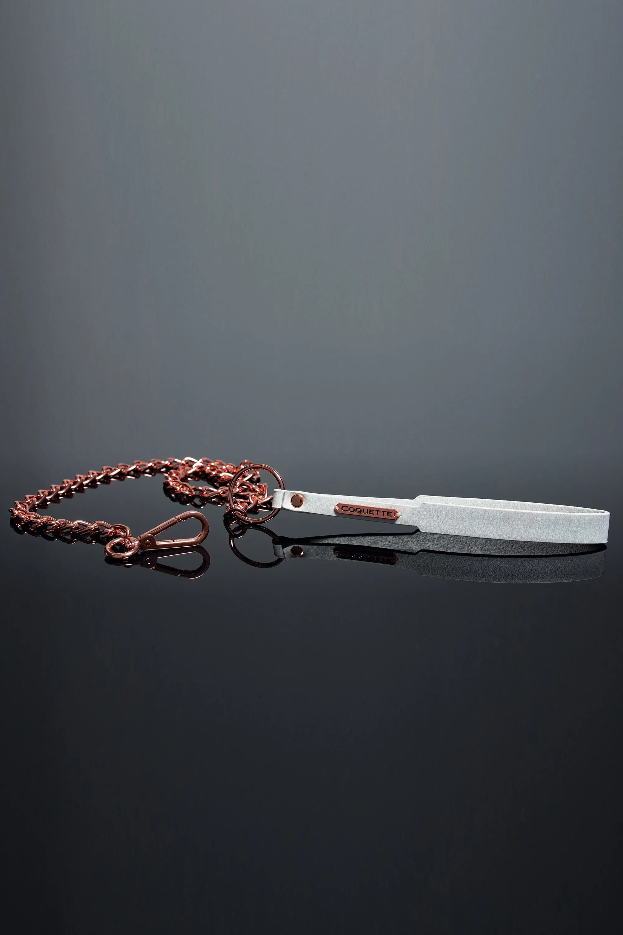 Coquette White Vegan Leather Leash
