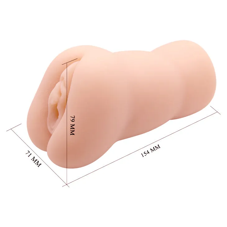 Crazy Bull Leona Realistic 3D Vagina Male Masturbator & 2 Rings Stroker Pocket Pussy
