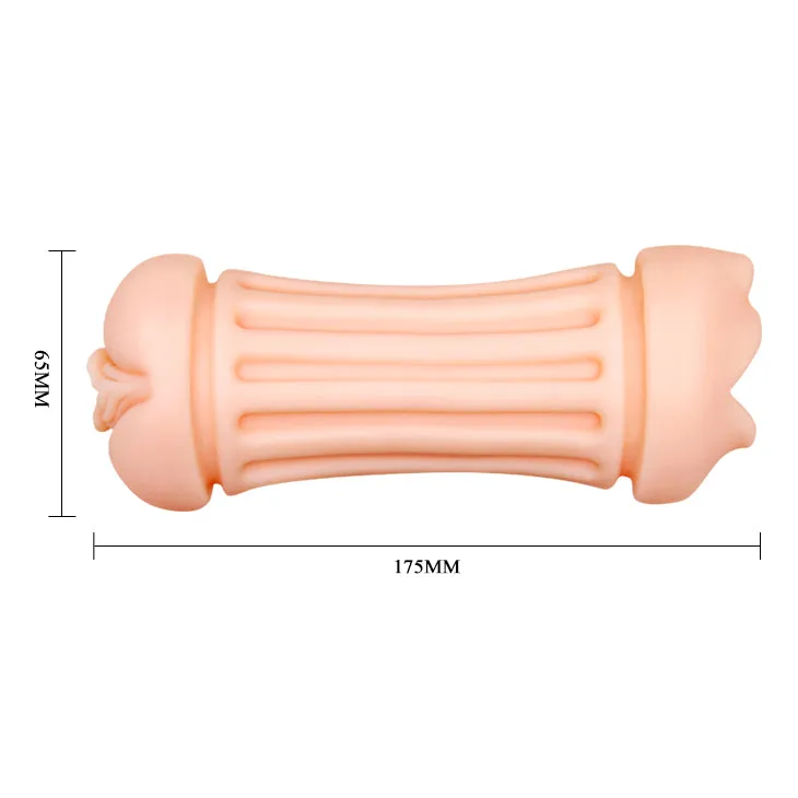 Crazy Bull Nancy Realistic Double-Entry Mouth & Vagina Male Masturbator Stroker