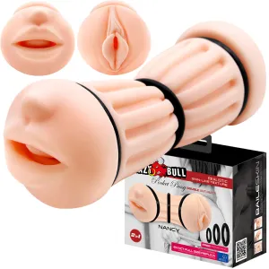 Crazy Bull Nancy Realistic Double-Entry Mouth & Vagina Male Masturbator Stroker