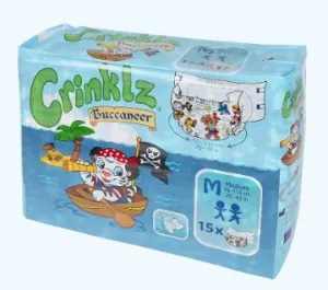 Crinklz Buccaneer Adult Diaper (15 Diapers) Full Pack