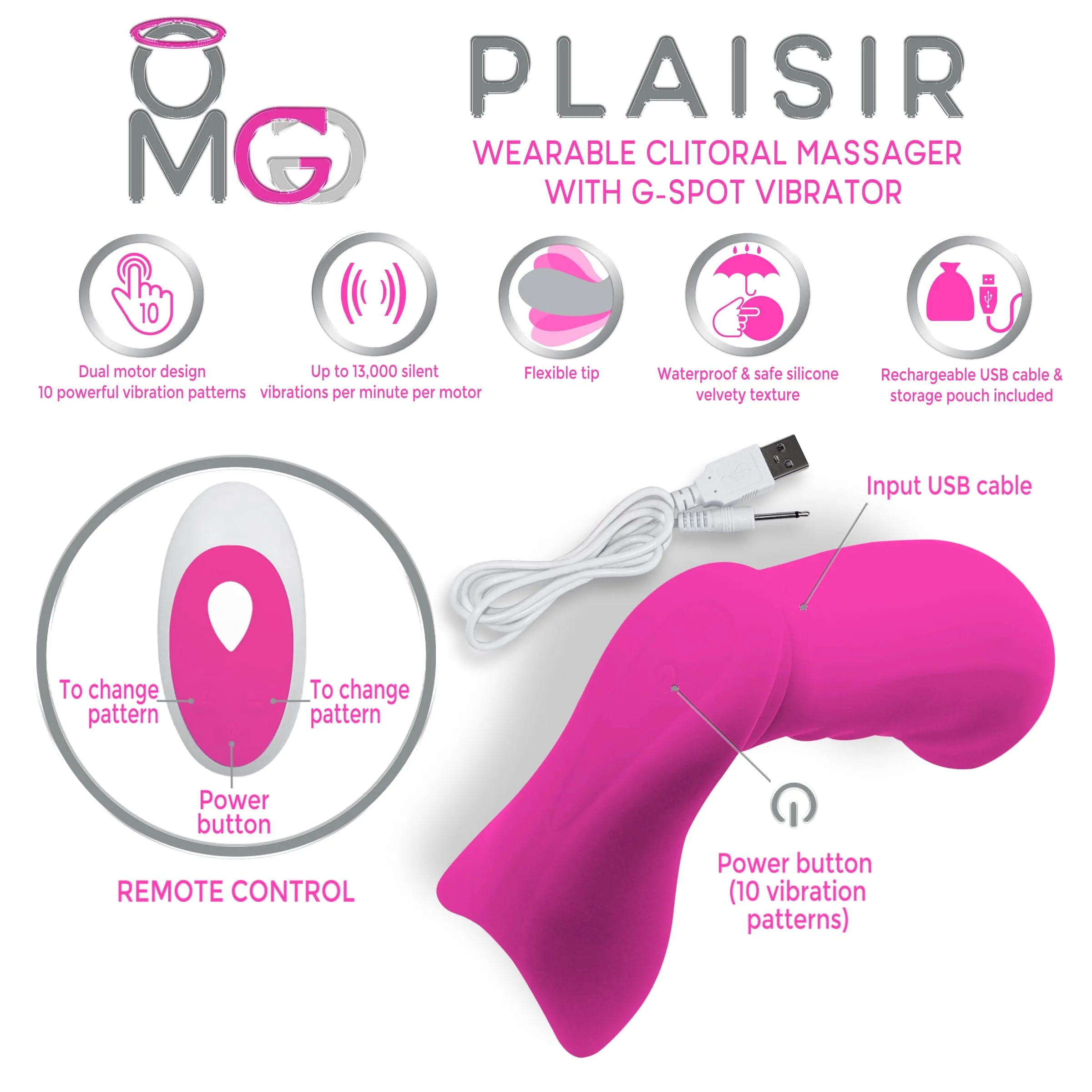 Deeva OMG Plaisir Wearable Clitoral Vibrator