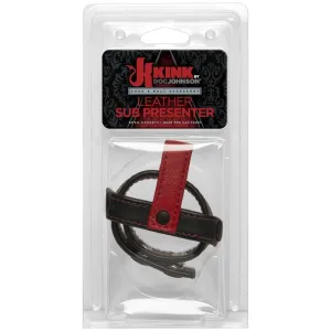 Doc Johnson Kink Leather Cock & Ball Sub Presenter