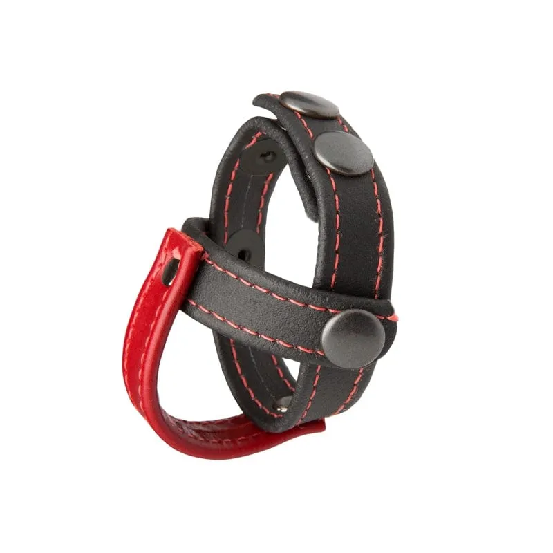 Doc Johnson Kink Leather Cock & Ball Sub Presenter