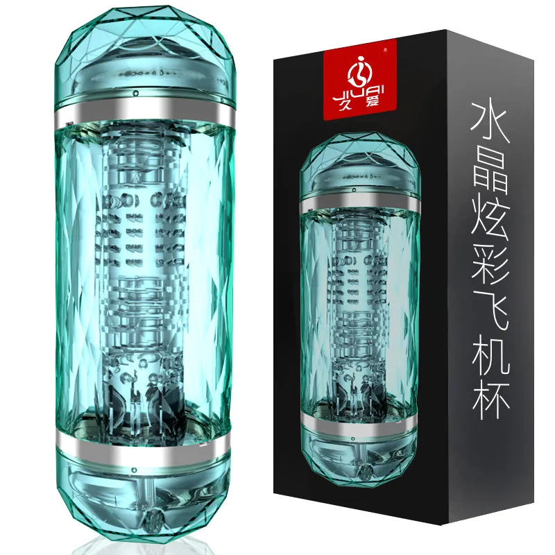 Double Heads 4D Silicone Deep Throat Male Masturbator Vagina Mouth