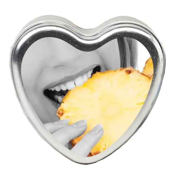 EARTHLY BODY Hemp Seed Edible Massage Candle Tropical Pineapple Flavoured 113g