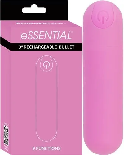 Essential 3 Rechargeable Bullet - Pink with Storage Case