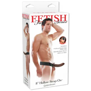 Fetish Fantasy Series 8 in. Hollow Strap-On Brown/Black