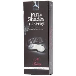 Fifty Shades of Grey - No Peeking Soft Blindfold Set Twin Pack (Multi Colour)