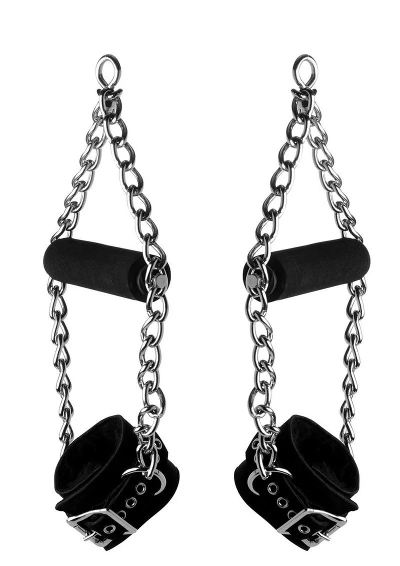 Fur Lined Leather Suspension Cuffs