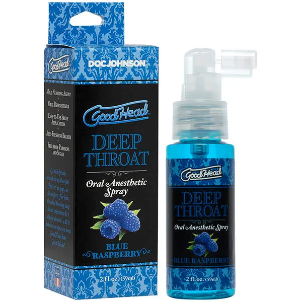 GoodHead Deep Throat Oral Desensitizing Spray RASPBERRY Sex Lube Desensitizer
