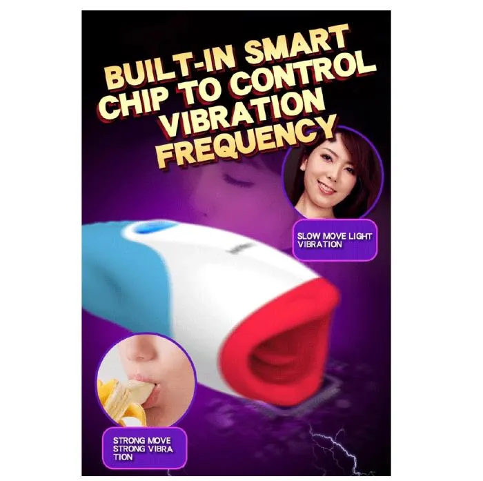 Leten Heating Thrusting Electric Tongue Suck Lick Male Masturbator