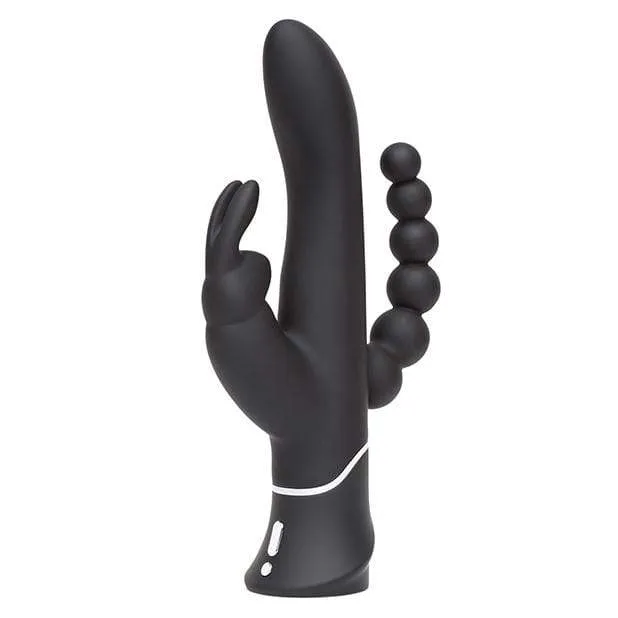 Love Honey - Happy Rabbit Triple Curve Rabbit Vibrator (Black)