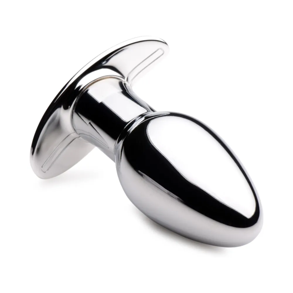 Master Series Chrome Blast 7X Rechargeable Butt Plug with Remote S