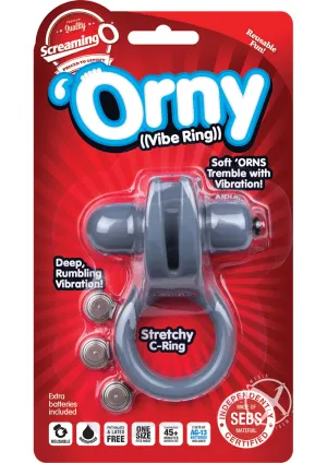 Orny Vibrating Ring Grey-individual