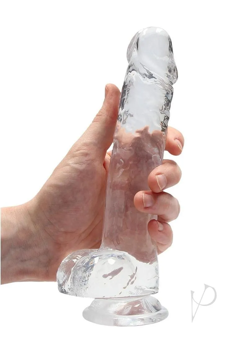 Realrock Crystal Clear Dildo Ball 8 Tra