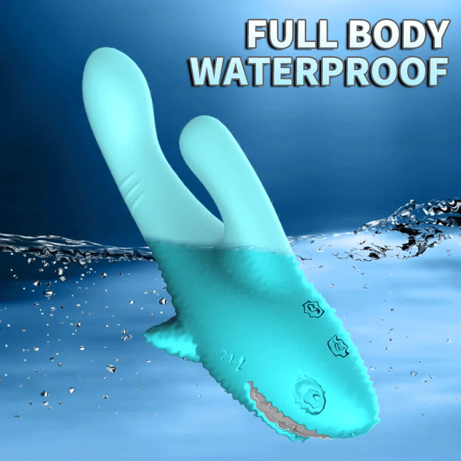 Shark Vibrator Thrusting Expanding Charging AV Massaging Wand