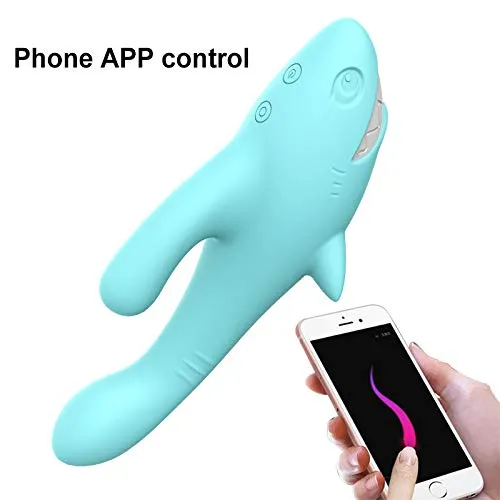 Shark Vibrator Thrusting Expanding Charging AV Massaging Wand