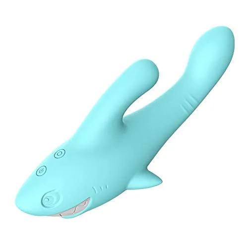 Shark Vibrator Thrusting Expanding Charging AV Massaging Wand