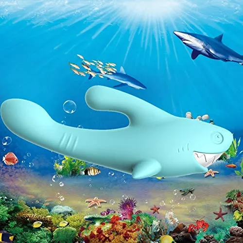 Shark Vibrator Thrusting Expanding Charging AV Massaging Wand