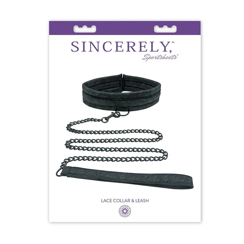 Sincerely. Sportsheets Lace Adjustable Collar & Leash Black