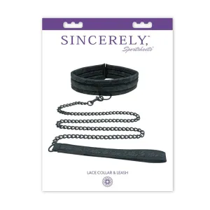 Sincerely. Sportsheets Lace Adjustable Collar & Leash Black